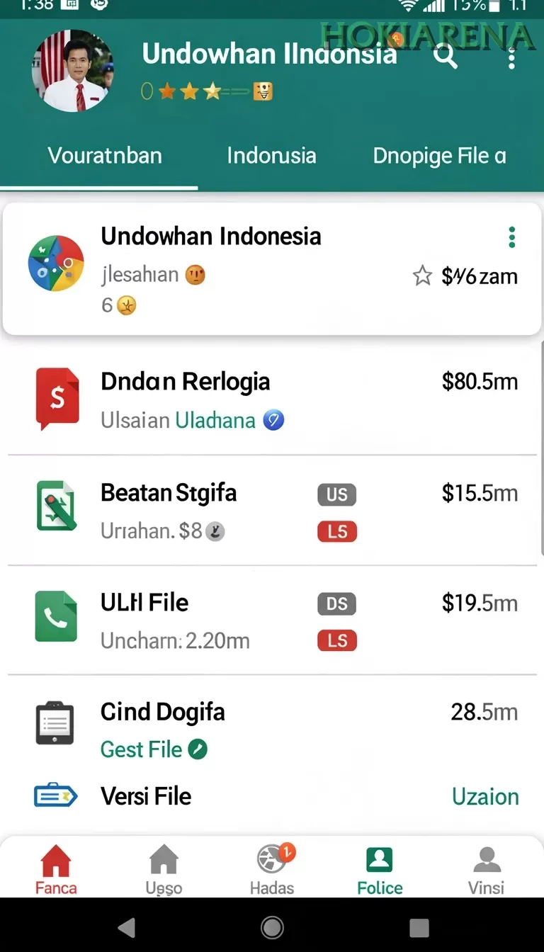 Cuplikan layar DEWAGARUDA — halaman utama