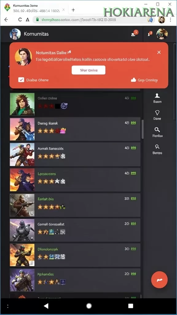 Cuplikan layar LOKETCUAN — menu navigasi